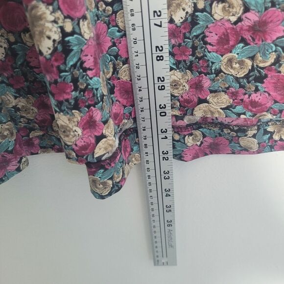 Vintage y2k 90s romantic feminine floral artsy midi skirt plus size 1x - Picture 6 of 6